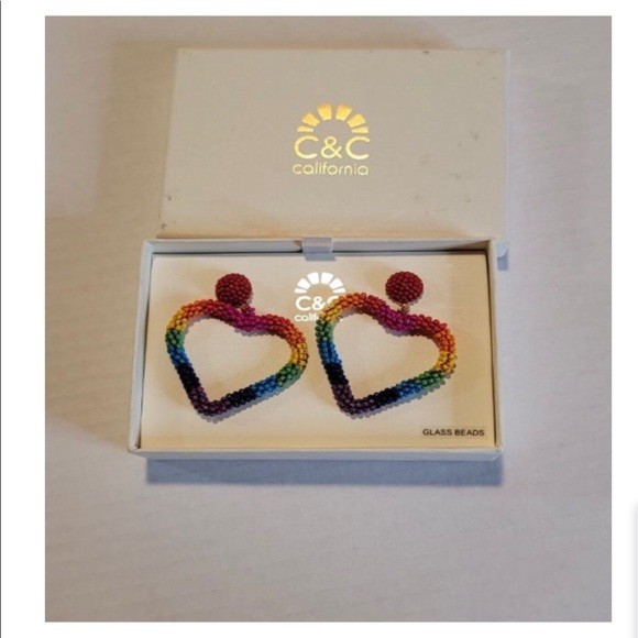 NWT C&C CALIFORNIA HEART HANDBEADED … - Picture 5 of 12